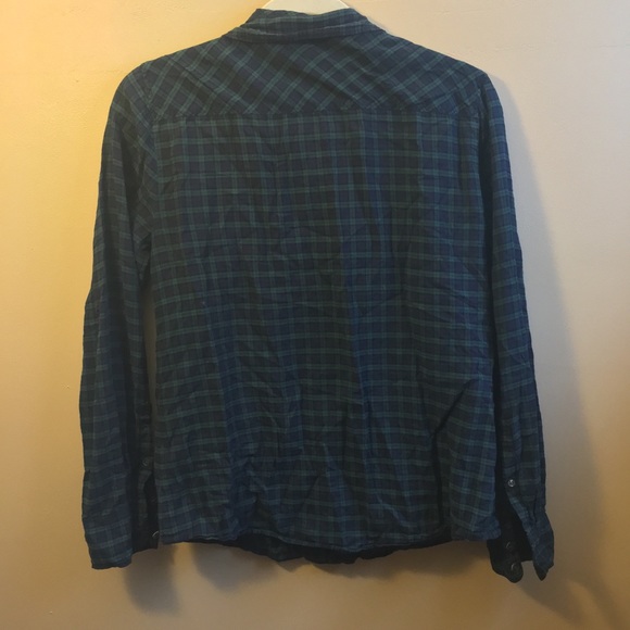 J CREW Crinkle Boy Shirt Black Watch Plaid Tartan - Picture 7 of 7
